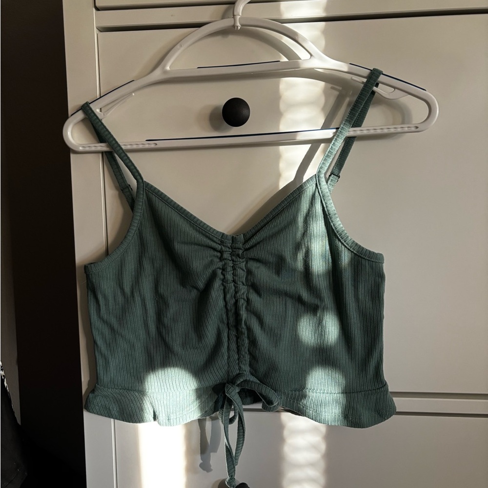 Source Unknown Teal Ruched Camisole